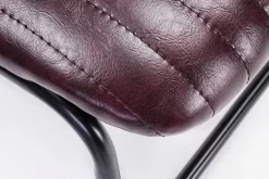 SEDIA IN ECOPELLE BORDEAUX - DEBBIE