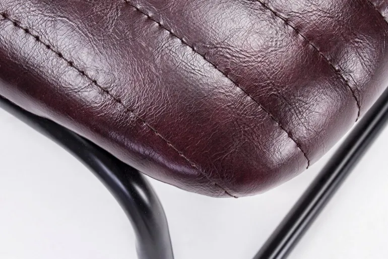 SEDIA IN ECOPELLE BORDEAUX - DEBBIE