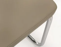 SEDIA IN ECOPELLE TORTORA - THELMA