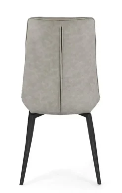 SEDIA IN ECOPELLE TORTORA - LAWRENCE