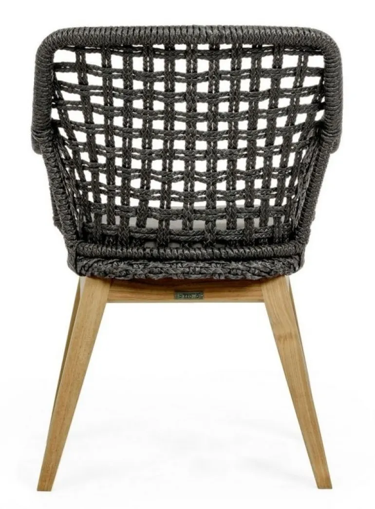 SEDIA IN FIBRA SINTETICA NERA - MADISON