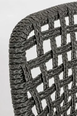 SEDIA IN FIBRA SINTETICA NERA - MADISON