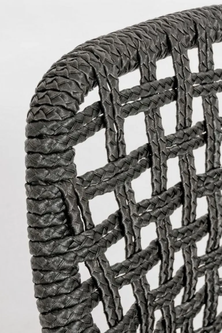 SEDIA IN FIBRA SINTETICA NERA - MADISON