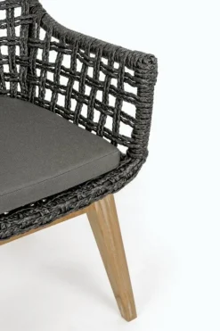 SEDIA IN FIBRA SINTETICA NERA - MADISON