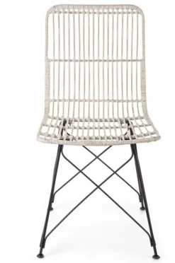 SEDIA IN FIBRE NATURALI BIANCA - LUCILA KUBU