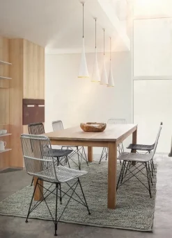 SEDIA IN FIBRE NATURALI BIANCA - LUCILA KUBU