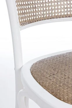 SEDIA IN LEGNO BIANCA - CARREL