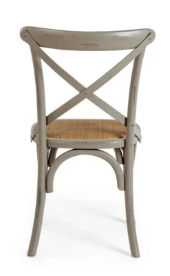 SEDIA IN LEGNO GRIGIO SCURO - CROSS