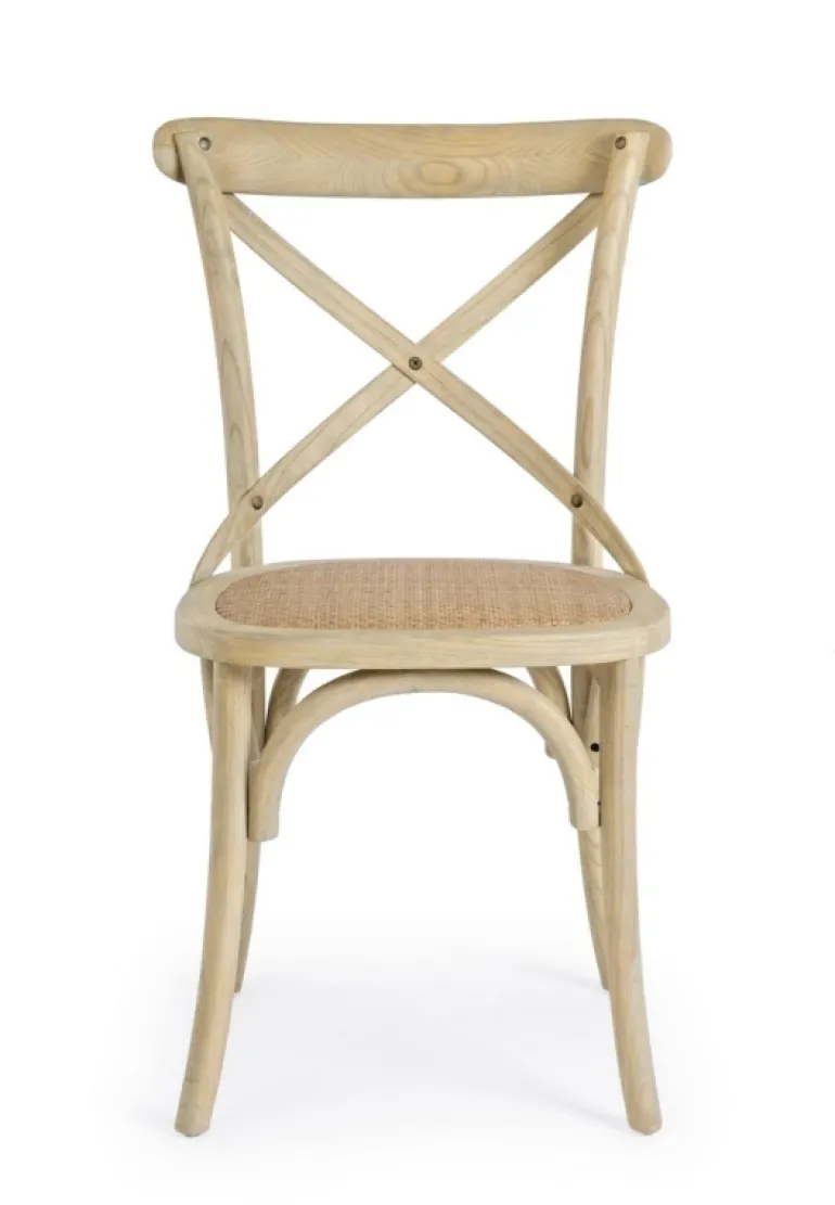 SEDIA IN LEGNO NATURALE - CROSS