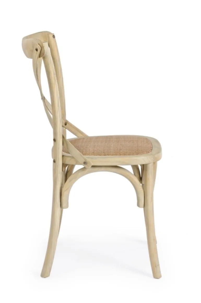 SEDIA IN LEGNO NATURALE - CROSS