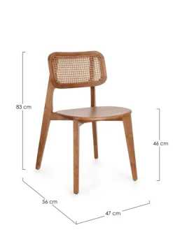 SEDIA IN LEGNO NATURALE - ABBY