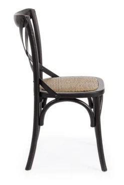 SEDIA IN LEGNO NERA - CROSS