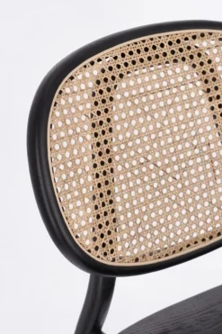 SEDIA IN LEGNO NERO - ADOLIS