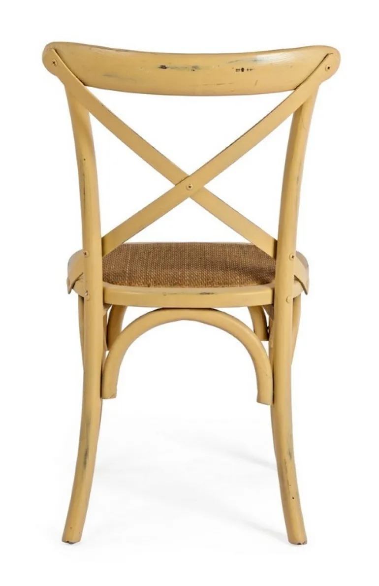 SEDIA IN LEGNO OCRA - CROSS