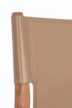 SEDIA IN PELLE TORTORA - CAROLINE