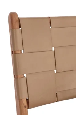 SEDIA IN PELLE TORTORA - JOANNA