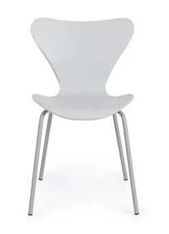 SEDIA IN PLASTICA GRIGIA - TESSA