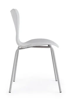 SEDIA IN PLASTICA GRIGIA - TESSA