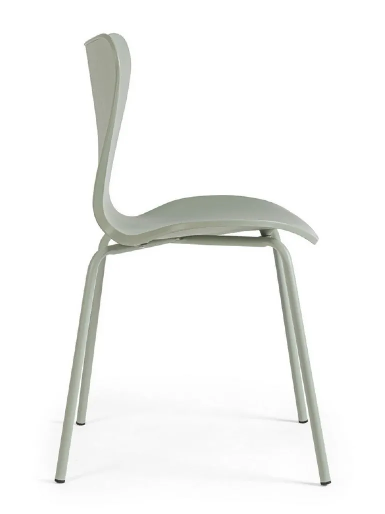 SEDIA IN PLASTICA VERDE - TESSA