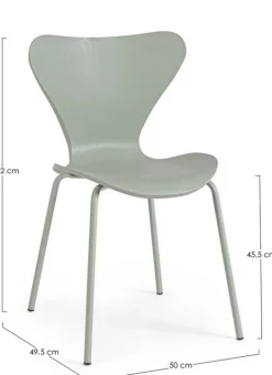 SEDIA IN PLASTICA VERDE - TESSA