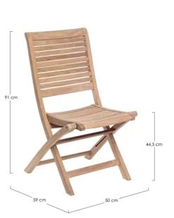 SEDIA IN TEAK PIEGHEVOLE - MARYLAND