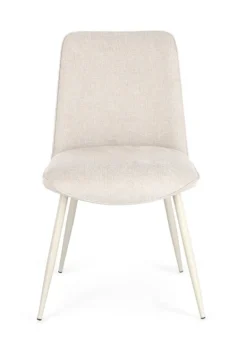 SEDIA IN TESSUTO BEIGE - CORA
