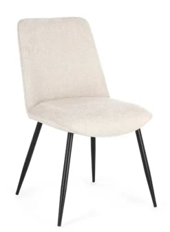 SEDIA IN TESSUTO BEIGE - CORA