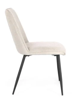 SEDIA IN TESSUTO BEIGE - CORA