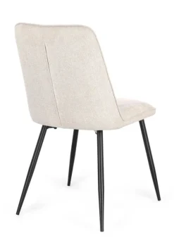 SEDIA IN TESSUTO BEIGE - CORA