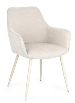 SEDIA IN TESSUTO BEIGE - CORA