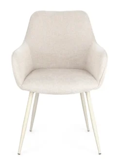 SEDIA IN TESSUTO BEIGE - CORA