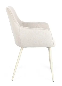 SEDIA IN TESSUTO BEIGE - CORA