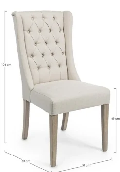 SEDIA IN TESSUTO BEIGE - COLUMBIA