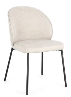 SEDIA IN TESSUTO BEIGE - WENDY