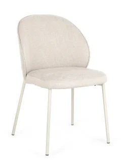 SEDIA IN TESSUTO BEIGE - WENDY