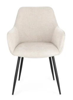 SEDIA IN TESSUTO BEIGE- CORA