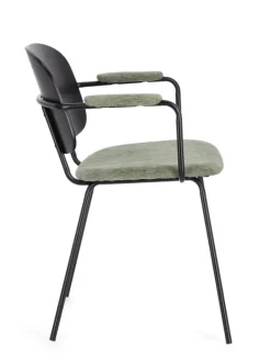 SEDIA IN TESSUTO VERDE - SIENNA