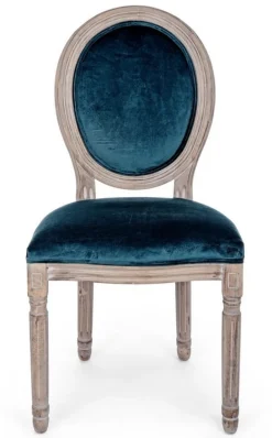 SEDIA IN VELLUTO DEEP - MATHILDE