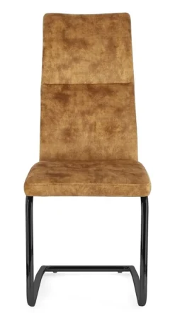 SEDIA IN VELLUTO GIALLO - THELMA