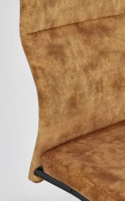 SEDIA IN VELLUTO GIALLO - THELMA