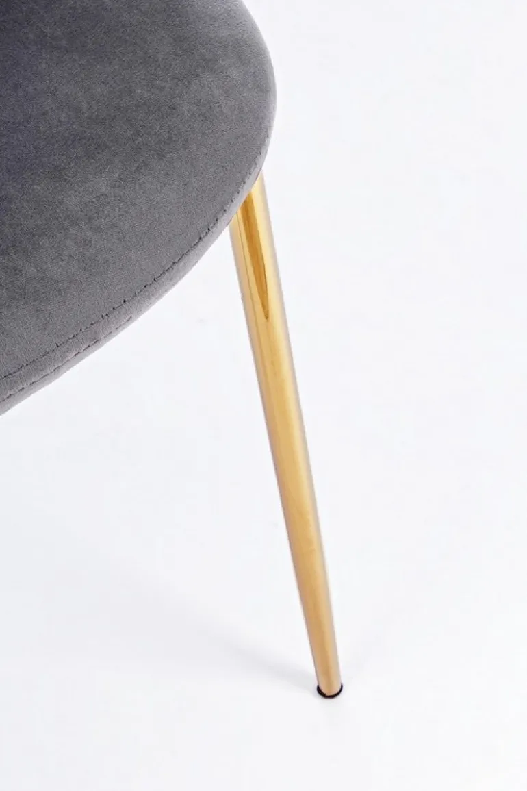 SEDIA IN VELLUTO GRIGIO SCURO - TERRY