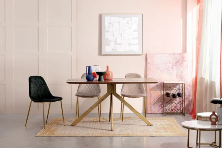 SEDIA IN VELLUTO GRIGIO SCURO - TERRY