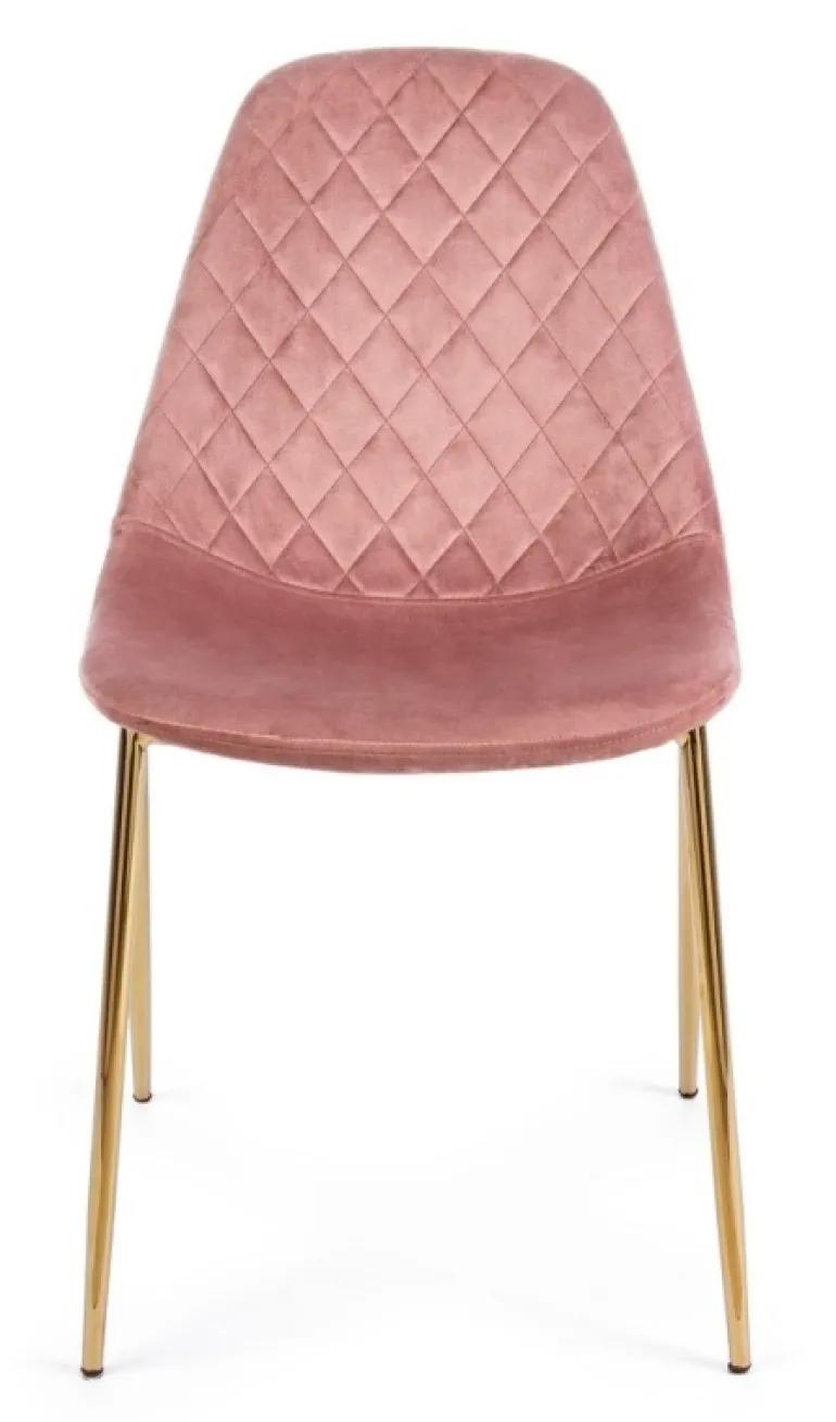 SEDIA IN VELLUTO ROSA - TERRY