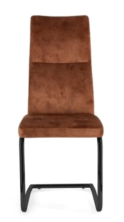 SEDIA IN VELLUTO RUGGINE - THELMA