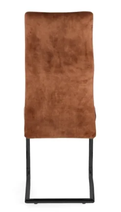 SEDIA IN VELLUTO RUGGINE - THELMA
