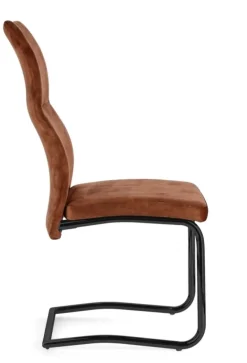 SEDIA IN VELLUTO RUGGINE - THELMA