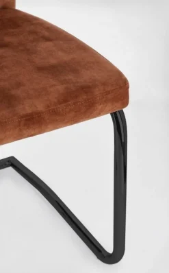 SEDIA IN VELLUTO RUGGINE - THELMA