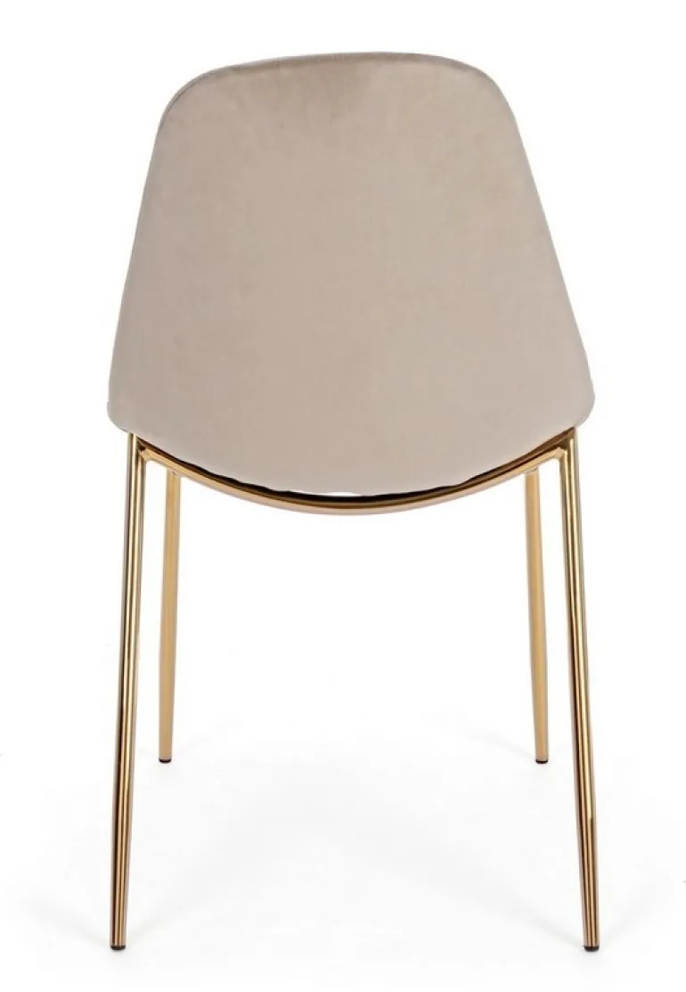 SEDIA IN VELLUTO TORTORA - TERRY