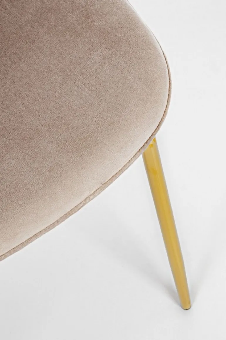 SEDIA IN VELLUTO TORTORA - TERRY