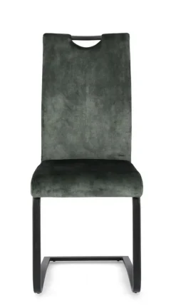 SEDIA IN VELLUTO VERDE SCURO - KENNETH